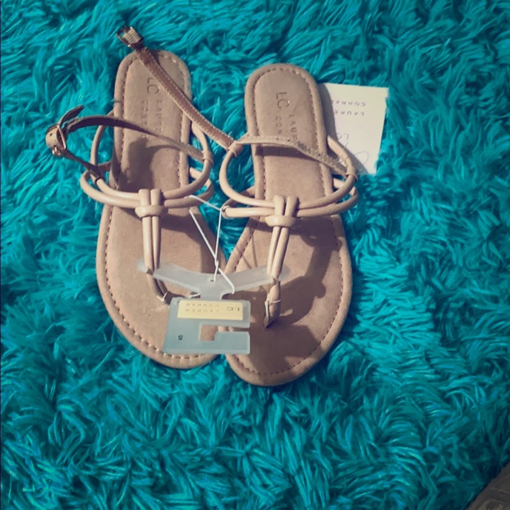 Cream sandals